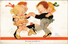 * T2/T3 1928 Was Man Aus Liebe Tut / Children Art Postcard, Romantic Humour. Wohlgemuth & Lissner "Künstler-Studien-Blät - Unclassified