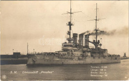 ** T2 SM Linienschiff "Preußen" / SMS Preussen, Imperial German Navy (Kaiserliche Marine) Pre-dreadnought Battleship Of  - Unclassified