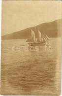 * T2 Első Világháborús Vitorlás Hajó Egy Osztrák-magyar Hajóról Felvéve / K.u.K. Kriegsmarine / WWI Sailing Ship's Photo - Unclassified