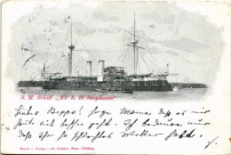 T2/T3 1904 K.u.K. Kriegsmarine SMS Kronprinzessin Erzherzogin Stephanie (later SMS Ersatz Gamma). Fr. Schöler Wien-Döbli - Unclassified