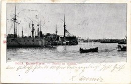 T2/T3 1899 (Vorläufer) Pola, SMS NOVARA (1850) Cs. és Kir. Haditengerészet Fregattja / K.u.K. Kriegsmarine Kriegs-Hafen, - Ohne Zuordnung