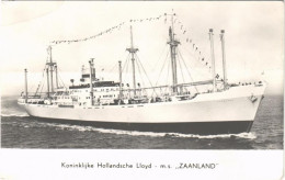 ** T3 Koninklijke Hollanndsche Lloyd MS "ZAANLAND" / Dutch Freightship MS "Zaanland", Modern Postcard (EB) - Non Classés