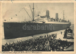 * T3 Norddeutscher Lloyd D. "Columbus" Vor Bremenhaven / German Ocean Liner, Merchant Steamship (EB) - Unclassified