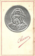 ** T2/T3 Karl Marx, Minerva Silver Emb. (non PC) (fl) - Non Classés