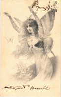 T2/T3 1902 Butterfly Lady. No. 198. (fl) - Non Classés