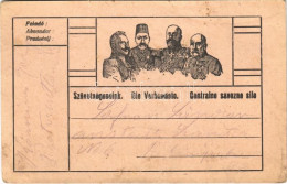 T2/T3 Szövetségeseink / Die Verbündete / WWI Austro-Hungarian K.u.K. Military Field Postcard With Central Powers Propaga - Sin Clasificación