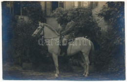 * T2 Magyar Lovaskatona Gyakorló Felszerellésben / Hungarian Cavalryman. Photo - Non Classés