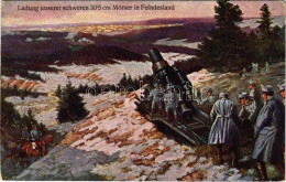 ** T4 Ladung Unserer Schweren 30.5 Cm Mörser In Feindesland / WWI Austro-Hungarian K.u.K. Military Art Postcard, Mortar  - Non Classificati