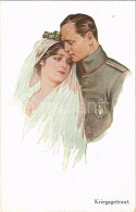 * T2/T3 Kriegsgetraut! / WWI German Military Art Postcard, Married Soldier. G.V.D. No. 4247. - Non Classés