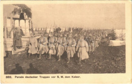 T2/T3 1916 Parade Deutscher Truppen Vor S.M. Dem Kaiser / WWI German Military Parade For Wilhelm II, German Emperor + "K - Unclassified