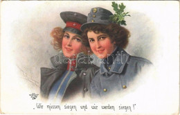 T2/T3 1915 Wir Müssen Siegen Und Wir Werden Siegen! / WWI German And Austro-Hungarian K.u.K. Military Art Postcard, Viri - Sin Clasificación