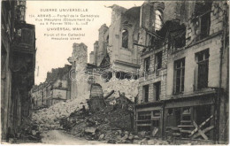 ** T2/T3 Guerre Universelle. Arras, Portall De La Cathedrale Rue Meaulens (Eboulement Du 7 Au 8 Fevrier 1916) / Universa - Sin Clasificación