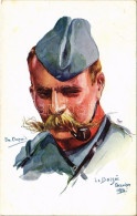 ** T2/T3 La Bassée / WWI French Military Art Postcard, Soldier. Visé Paris No. 1. "Nos Poilus" S: Em. Dupuis (EB) - Non Classés