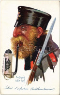 ** T2/T3 Soldat D'infanterie (landsturm Bavarois) / WWI German Military Art Postcard, Bavarian Infantry Soldier. Visé Pa - Ohne Zuordnung