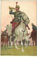 ** T2/T3 Fröhliche Weihnachten! Glückliches Neujahr! / K.u.K. Officers, Cavalry, Hussars, Military Art Postcard S: Ludwi - Sin Clasificación