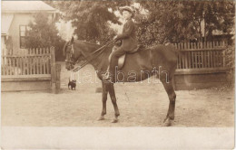 ** T2/T3 Hungarian Boy Riding A Horse. Photo (EK) - Ohne Zuordnung