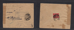LATVIA. 1918 (11 Nov) Reverse Fkd Envelope To Riga With German Occup Censor Konissherg Control. Most Scarce Comercial It - Lettland