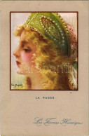 * T2/T3 La Russe / French Lady Art Postcard, Russian Lady. Les Femmes Heroiques. Visé Paris No. 40. S: Em. Dupuis (EK) - Unclassified