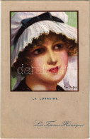 * T2/T3 La Lorraine / French Lady Art Postcard, Lady From Lorraine. Les Femmes Heroiques. Visé Paris No. 44. S: Em. Dupu - Non Classificati