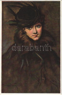 * T2 1920 Tanulmányfej / Studienkopf / Head Study. Hungarian Lady Art Postcard. Magyar Rotophot Társaság No. 73. S: Kiss - Sin Clasificación