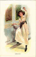 ** T2/T3 Good Bye! Lady On Train, Art Postcard S: Arthur Wimble (EK) - Unclassified