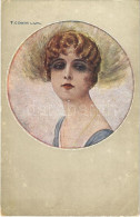 ** T2/T3 Italian Lady Art Postcard. 136-1. S: T. Corbella (EK) - Unclassified