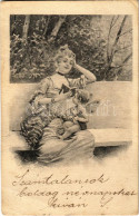 T2/T3 1902 Hölgy és Kupidó / Lady With Cupid. B.K.W.I. 788/5. (EK) - Ohne Zuordnung