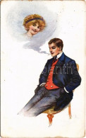 T2/T3 Romantic Couple, Smoking, Wildt & Kray, N.W. Series No. 2266 (worn Corners) - Sin Clasificación