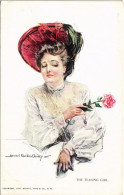 * T1/T2 The Teasing Girl, Lady With Rose Art Postcard, Moffat, Yard& Co. No. 21657 S: Howard Chandler Christy - Ohne Zuordnung