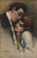 T2/T3 1926 Romantic Couple. Italian Lady Art Postcard. Ediz. Artistica Riservata Serie 1. S: Monestier (EK) - Ohne Zuordnung