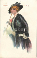 ** T1/T2 Mía May, Lady Smoking Cigarette. Italian Art Postcard. "ERKAL" No. 335/6 S: Usabal - Non Classificati