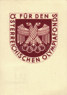 * T2 1936 Für Den Österreichischen Olympiafonds. Zur Erinnerung An Die Fis-Wettkämpfe Innsbruck / For The Austrian Olymp - Non Classés
