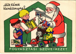 ** T2/T3 Mit Kérek Karácsonyra? Fogyasztási Szövetkezet, Tibi Csoki Reklám. Képzőművészeti Alap Kiadóvállalat S: Macskás - Ohne Zuordnung