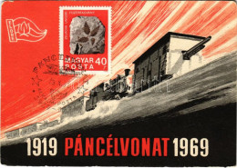 * T2/T3 1919 Páncélvonat 1969 - A Magyar Tanácsköztársaság 50. évfordulójára újjáépített XII. Számú Páncélvonat (mozgó M - Ohne Zuordnung