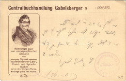 T2/T3 1906 Franz Xaver Gabelsberger. Centralbuchhandlung Gabelsberger Leipzig / German Shorthand And Stenography Shop Ad - Ohne Zuordnung