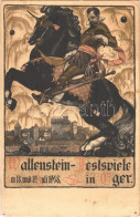 ** T4 Wallenstein-Festspiele Am 18. Und 19. Juli 1908. In Eger / Wallenstein Festival In Cheb, Advertising Art Postcard. - Sin Clasificación