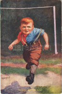 T2/T3 1911 "A Dash For The Ball" Football Art Postcard S: E. P. Kinsella - Non Classés