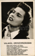 T2/T3 1944 "Valahol Oroszországban" Karády Katalin. Palatinus Film. De Fries Károly Zenéje, Kovách Kálmán Verse - Ohne Zuordnung
