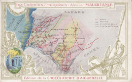 ** T2/T3 French Colonies - Mauritania, Map, Litho (non PC) - Non Classés