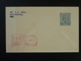 Entier Postal Stationery Card Hydro-eletric Power Commision Of Ontario Canada 1952 - 1903-1954 De Koningen