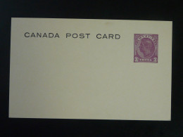 Entier Postal Stationery Card Canada Neuf Unused - 1903-1954 Kings