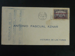 Lettre Cover Correo Aereo Nacional Cuba 1930 - Lettres & Documents