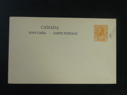 Entier Postal Stationery Card 1 Cent Canada Neuf Unused - 1903-1954 Kings