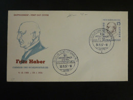 FDC Fritz Haber Prix Nobel Chimie Chemistry Nobel Prize Allemagne Germany 1957 - Chemistry