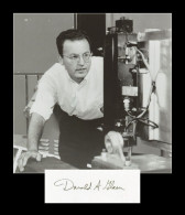 Donald A. Glaser (1926-2013) - Physicist - Signed Card + Photo - 90s - Nobel - Inventors & Scientists