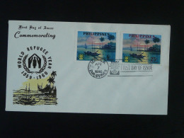 FDC Année Mondiale Du Réfugié Refugee World Year Philippines 1960  - Réfugiés