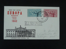 FDC European Postal Union Irlande Ireland Europa 1962  - FDC