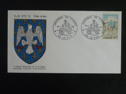 FDC Facteur à Vélo Cycling Postman Journée Du Timbre Le Puy 43 Haute Loire 1972 - Ciclismo