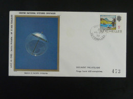 Lettre Cover Espace Space CNES Ballon à Nacelle Intégrée Seychelles 1975 - Afrika