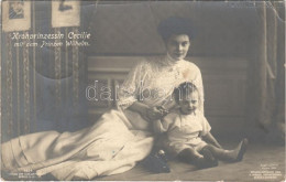 T3/T4 1908 Kronprinzessin Cecilie Mit Dem Prinzen Wilhelm / Duchess Cecilie, German Crown Princess With Prince Wilhelm.  - Unclassified